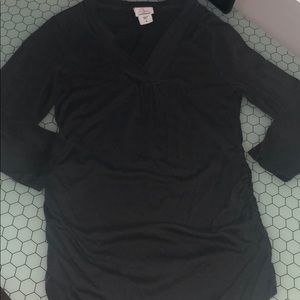 3/4 sleeved charcoal Maternity Medium Top